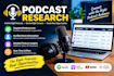 research relevant podcasts and create targeted podcast lists with host contacts