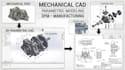 create mechanical cad, 3d modeling and manufacturing design