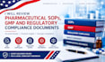 review pharmaceutical sops, gmp and regulatory compliance documents