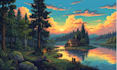 draw pixel art parallax background landscapes pixel environment scenery tileset