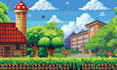 create pixel art game backgrounds, parallax and side scroller environment