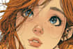 draw custom comic book and manga character art