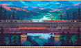 create pixel environment scenery art parallax background landscape 2d game asset