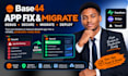 base44 expert base44 migration replit debugging bug fixing cors base44 security