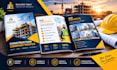 design a construction company profile, capability statement and project brochure