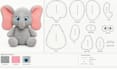 create a plush sewing pattern and tech pack for manufacturing