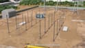 do 3d substation construction sequence video electrical power facility animation