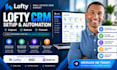 set up lofty crm lofty website design lofty website redesign lofty smart plan