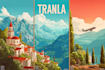 create retro vintage travel poster