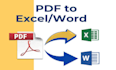 do in data entry excel pdf to word excel conversions