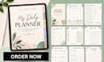 design redesign digital journals, hyperlinked planner