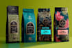 do modern premium coffee packaging label design
