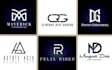 design monogram initial custom letter logo