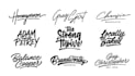 design signature, cursive, handwriting logo