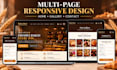 build a custom responsive business website using HTML CSS PHP