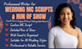 write your wedding mc script and run of show