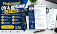 write and design a professional ats resume or cv