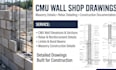 create cmu and masonry shop drawings, rebar and construction details