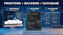 build a full website with frontend backend and database
