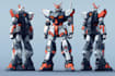 create retro mecha or scifi gundam art