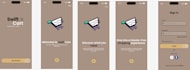 design modern mobile app UI UX in figma with clean user friendly design