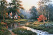 paint landscape in oil painting