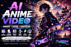 create cinematic ai anime scenes, trailers and music visuals
