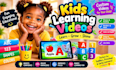 create kids learning videos
