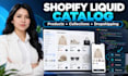 customize dropshipping product catalog pages utilizing shopify liquid tool