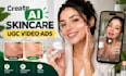 create skincare video ads