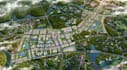 develop eco city master plan, urban map layout, planned township,cgi site visual