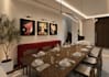 redraft 2d floor plan to 3d interior layout,modern basement,cozy space rendering