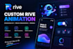 create interactive rive animations for web apps and UI