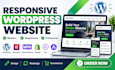 design and redesign responsive wordpress website