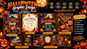 design halloween flyers, invitations and social media posts