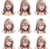 design anime character reference sheet and expression sheet