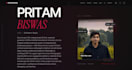 create a professional developer portfolio website