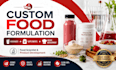 do food formulation, beverage, and vitamin gummies recipe development
