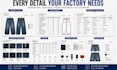 create baggy jeans tech pack and denim jeans tech pack for production use