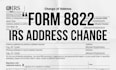 prepare form 8822 to update your address with the irs
