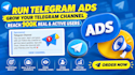 run telegram ads to grow your telegram channel reach 900k real and active users