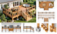 draw deck, city, porch permit plans, framing plans and construction drawings