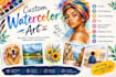 create beautiful watercolour illustrations and paintings