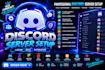 setup custom discord server, discord bots and discord server automation