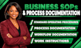 write professional business sops, process procedures and workflow documentation