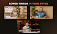 create motion graphics, lower thirds and logo animations
