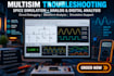 multisim circuit troubleshooting, spice simulation, analog digital analysis