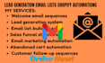 build lead generation system email lists sales funnel shopify automations