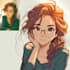 draw cute couple anime portrait and illustration