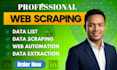 do web scrapping, data extraction, web research